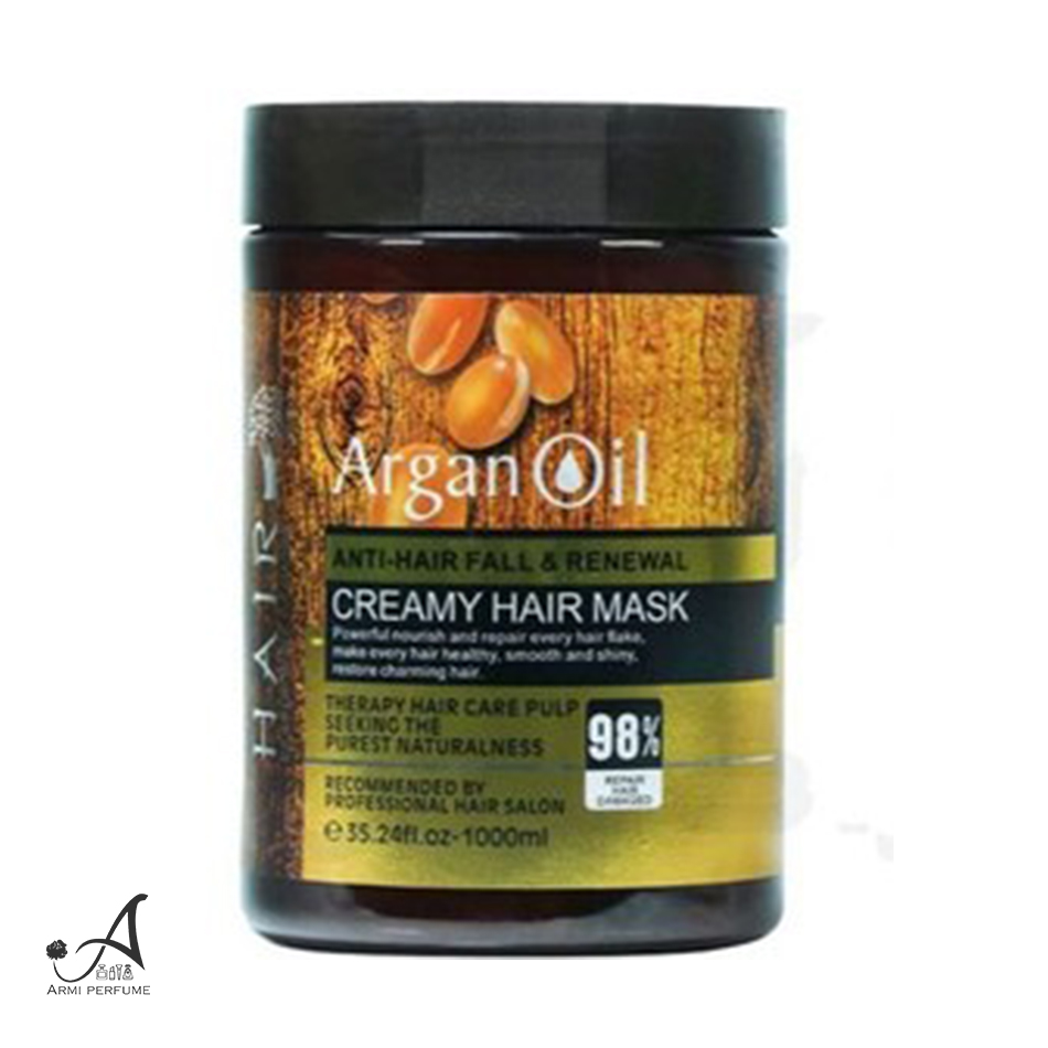 ماسک مو فاقد سولفات تقویت کننده حاوی روغن آرگان هیر 1000ml